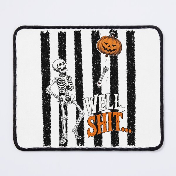 Item preview, Stripes Skeleton Lost Balloon, Well Shit Funny Skeleton designed and sold by m-smith-bear.
