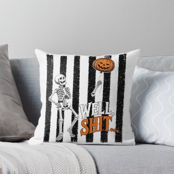 Item preview, Stripes Skeleton Lost Balloon, Well Shit Funny Skeleton designed and sold by m-smith-bear.
