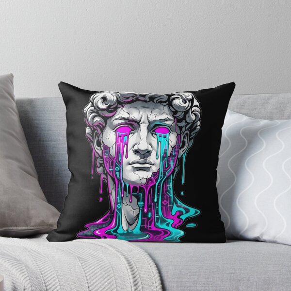 Item preview, Melting Cyber Statue  Synthwave Vaporwave David Art designed and sold by ZoneMerch.