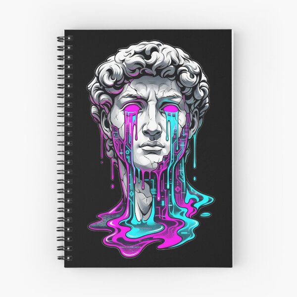 Item preview, Melting Cyber Statue  Synthwave Vaporwave David Art designed and sold by ZoneMerch.