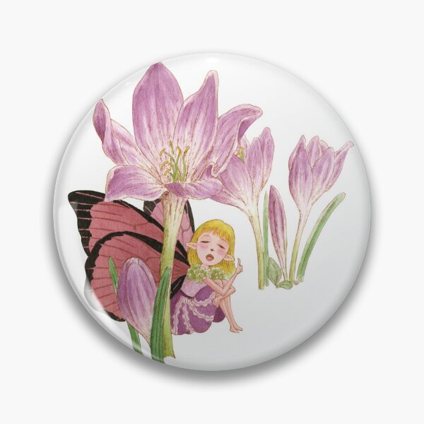 Item preview, September 21st birthday flower Autumn Crocus Fairy designed and sold by 366birthflower.