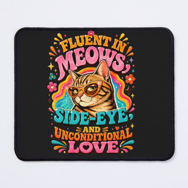 Item preview, Fluent in Meows designed and sold by INKRebelGraphic.