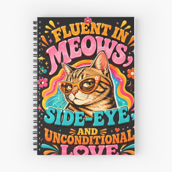 Item preview, Fluent in Meows  designed and sold by INKRebelGraphic.