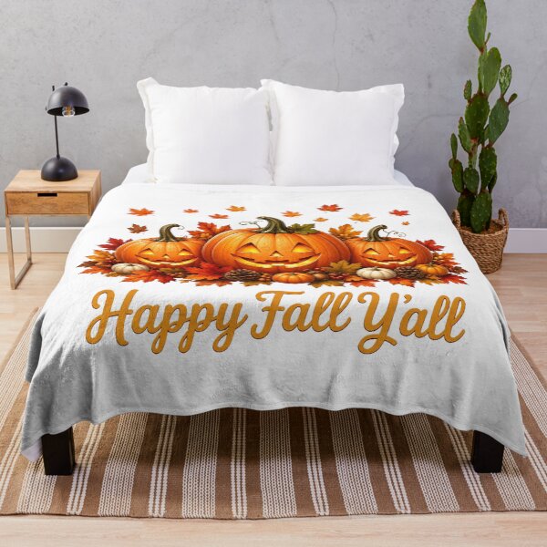 Item preview, Happy Fall Y'all Autumn Pumpkins Harvest designed and sold by QuiteOrbit.