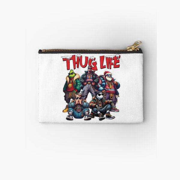 Item preview, Thug Life Christmas Grinch Kevin Jack Skellington Santa designed and sold by RobynPeckArt.