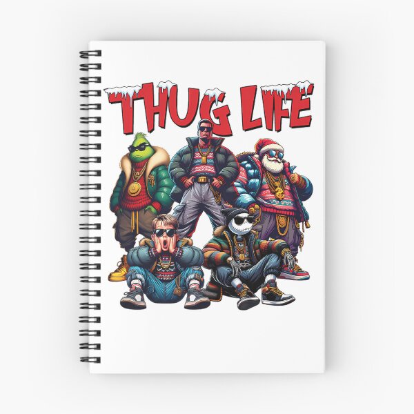 Item preview, Thug Life Christmas Grinch Kevin Jack Skellington Santa designed and sold by RobynPeckArt.