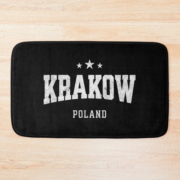 Item preview, Krakow Poland Vintage Distressed Varsity Travel College Style Design designed and sold by NiceTeeClub.