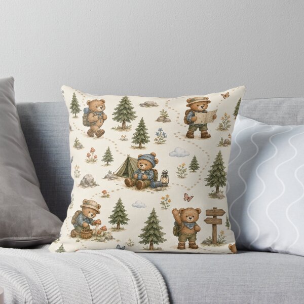 Item preview, Teddy Bear Woodland Trail Adventure designed and sold by Thanat Pattern Studio.