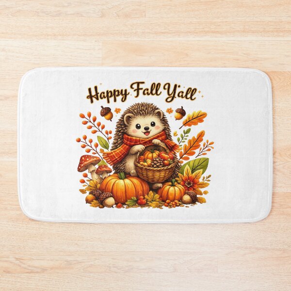 Item preview, Cute Fall Hedgehog Thanksgiving Celebration designed and sold by QuiteOrbit.