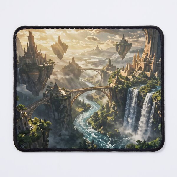 Item preview, Enchanted Citadel and Levitating Watchtowers designed and sold by Fanta-sticky.