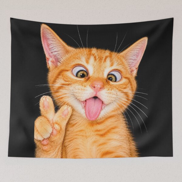 Artikelvorschau, Lustige orangefarbene Tabby-Katze entworfen und verkauft von INKRebelGraphic.