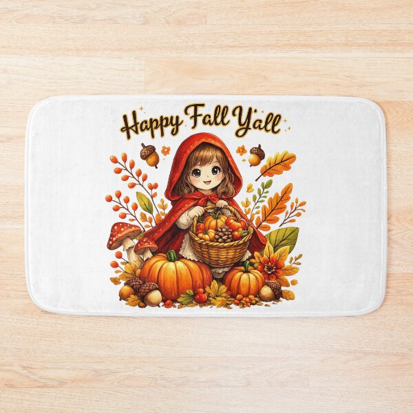 Item preview, Happy Fall Y'all Cute Thanksgiving Girl kid designed and sold by QuiteOrbit.