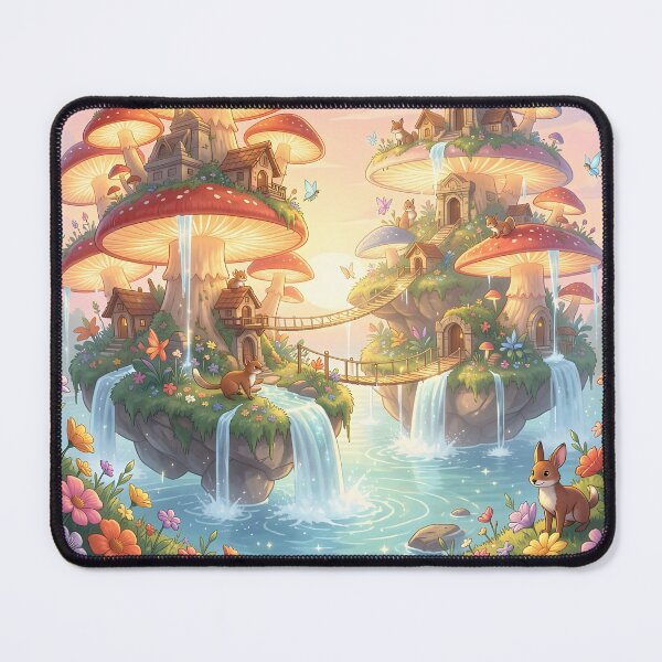 Item preview, Cute Fantasy Mushroom Islands designed and sold by Fanta-sticky.