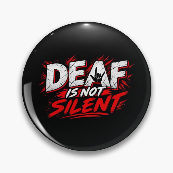 Item preview, Deaf Is Not Silent designed and sold by TY-Cat-Tees.