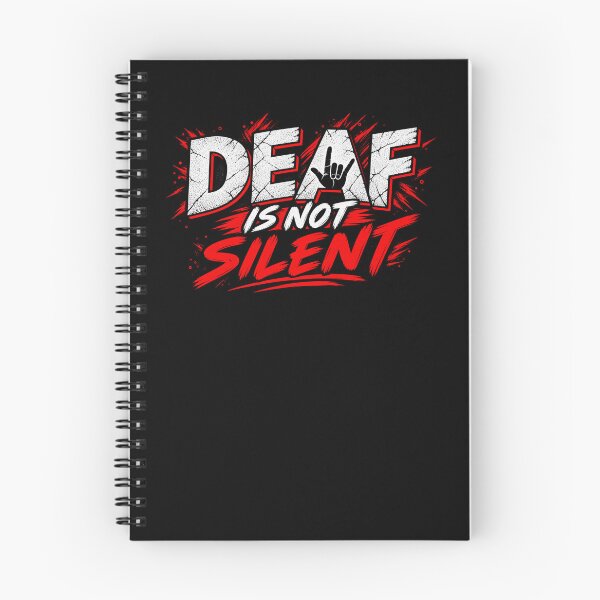 Item preview, Deaf Is Not Silent designed and sold by TY-Cat-Tees.