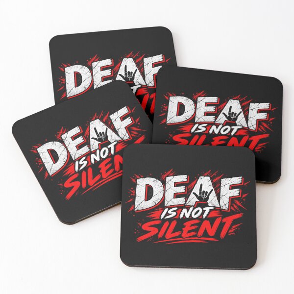Item preview, Deaf Is Not Silent designed and sold by TY-Cat-Tees.