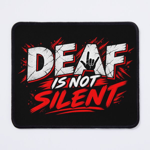 Item preview, Deaf Is Not Silent designed and sold by TY-Cat-Tees.