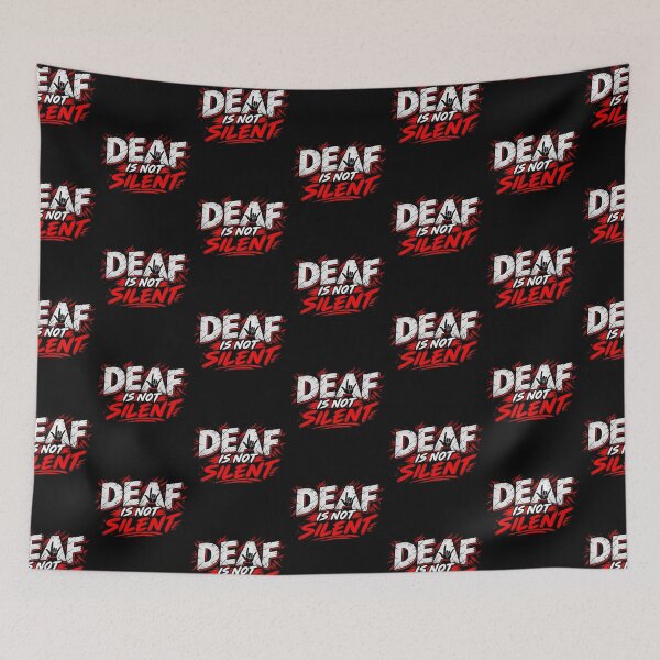 Item preview, Deaf Is Not Silent designed and sold by TY-Cat-Tees.