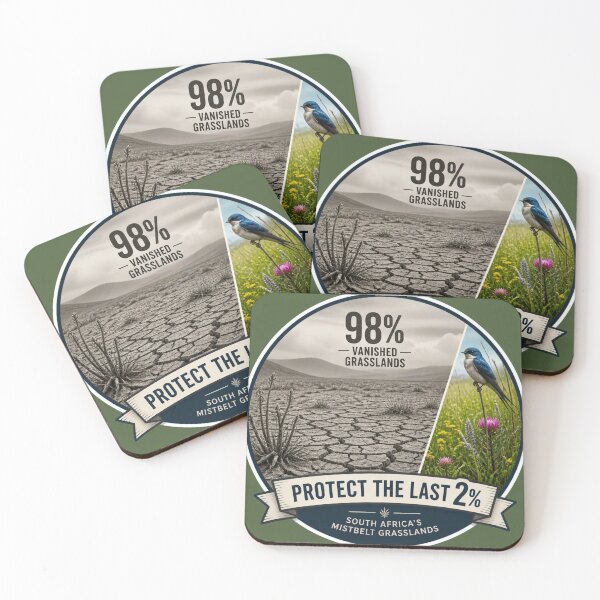 Item preview, Protect the Last 2% — South Africa’s Mistbelt Grasslands Conservation Sticker designed and sold by The Digital Compass.