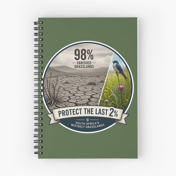 Item preview, Protect the Last 2% — South Africa’s Mistbelt Grasslands Conservation Sticker designed and sold by The Digital Compass.