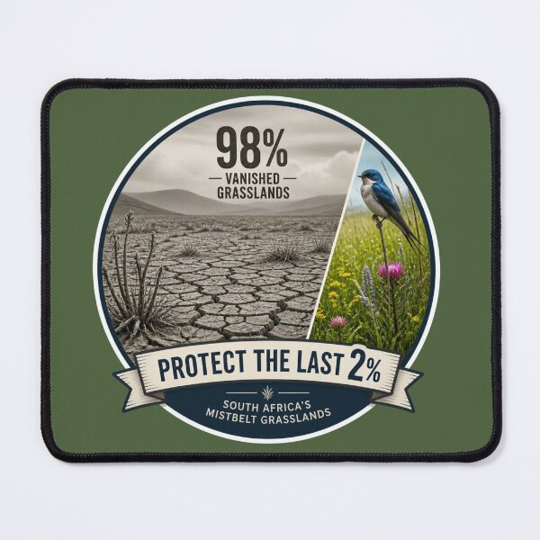 Item preview, Protect the Last 2% — South Africa’s Mistbelt Grasslands Conservation Sticker designed and sold by The Digital Compass.