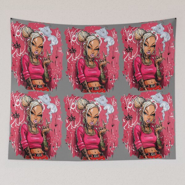 Item preview, Pink Pop Art Blonde Hair Lady designed and sold by RichardRags.