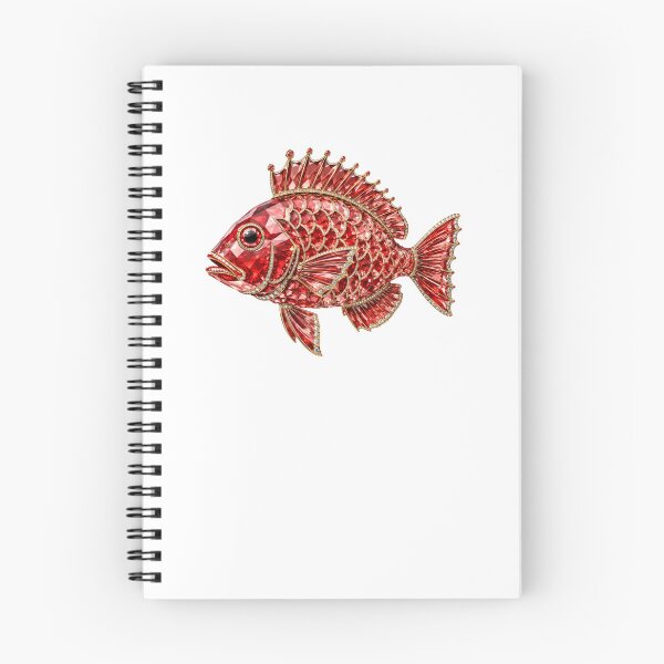 Item preview, Red Snapper Whimsical Jeweled Crystal Crown Luxury Bejeweled Sea Art designed and sold by Yellowriversss.
