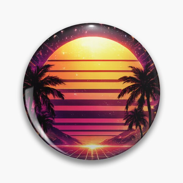 Item preview, Vintage Synthwave Sunset Retro 80s Grid Art designed and sold by RiteshCenter .