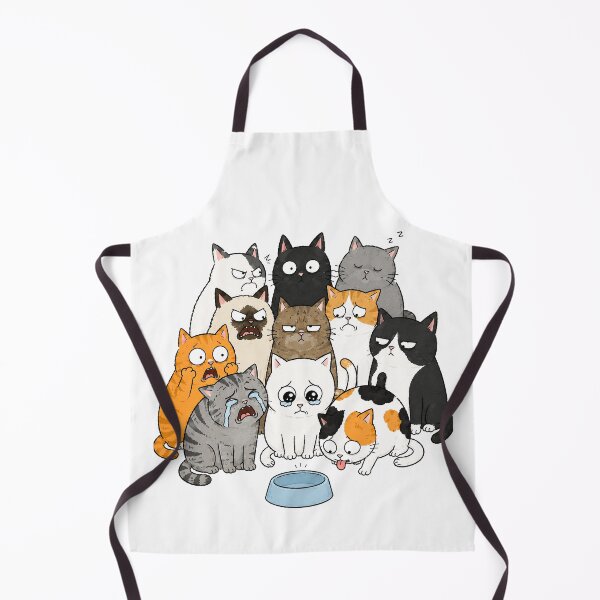 Item preview, Funny Cats Fighting Over Empty Food Bowl designed and sold by MonkiFlipp.
