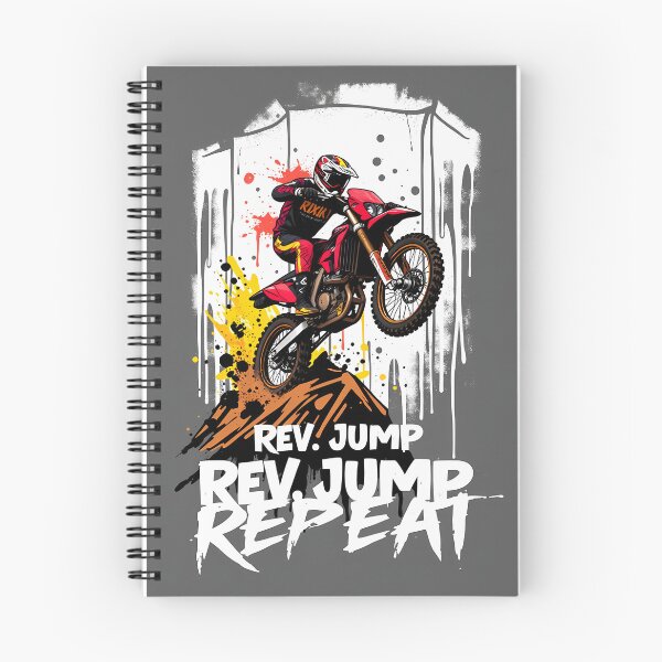 Item preview, Red Dirt Bike Motocross Jumping Grunge Street Art Graphic Design designed and sold by RevUpDesign.