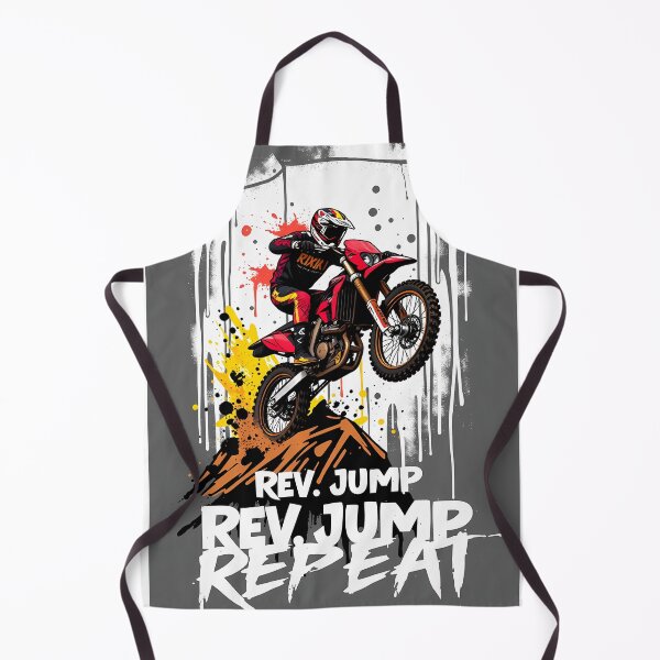 Item preview, Red Dirt Bike Motocross Jumping Grunge Street Art Graphic Design designed and sold by RevUpDesign.