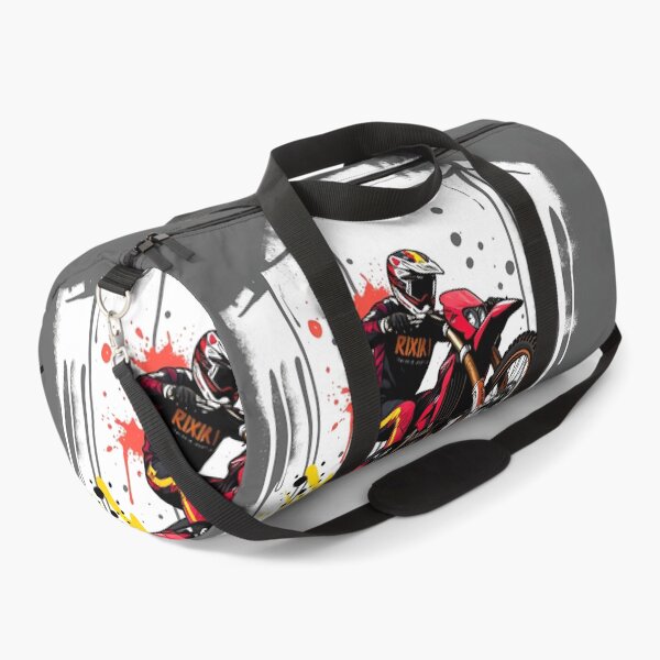 Item preview, Red Dirt Bike Motocross Jumping Grunge Street Art Graphic Design designed and sold by RevUpDesign.