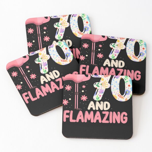 Artikelvorschau, Ich bin 70 und habe einen fantastischen Geburtstag! Flamingo 70. Geburtstagsfeier entworfen und verkauft von AstroChasm.