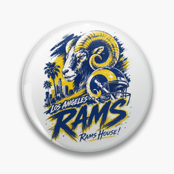 Item preview, Los Angeles Rams Football Helmet Ram Retro Art designed and sold by zcarnahiba.