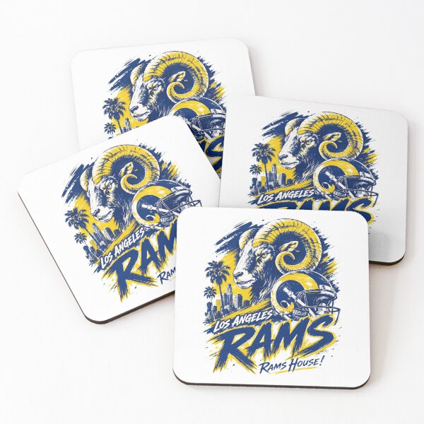 Item preview, Los Angeles Rams Football Helmet Ram Retro Art designed and sold by zcarnahiba.