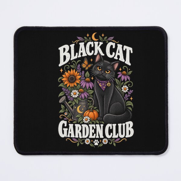 Item preview, Black Cat Garden Club Floral Halloween Design designed and sold by VioletNance.