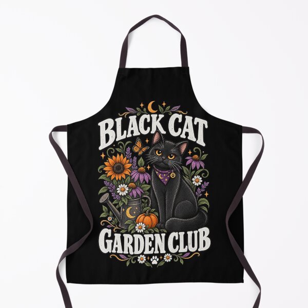 Item preview, Black Cat Garden Club Floral Halloween Design designed and sold by VioletNance.