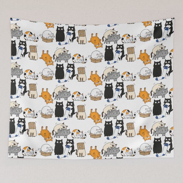 Item preview, Funny Weird Cats Cartoon Collection designed and sold by MonkiFlipp.