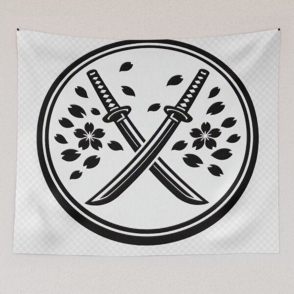 Item preview, Crossed Blades – Samurai Sakura  designed and sold by PLtwo.