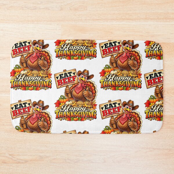 Item preview, Funny Thanksgiving Turkey – Eat Beef – Happy Thanksgiving designed and sold by LnsCreations.