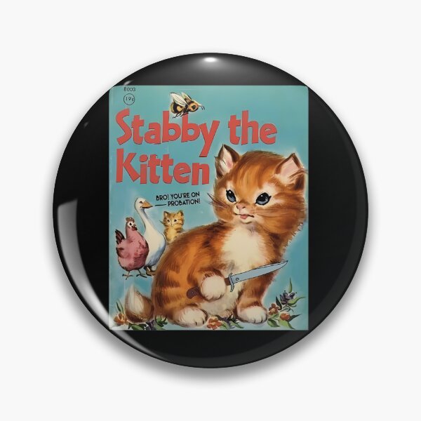 Item preview, Angry Cat Holding Knife Pulp Magazine designed and sold by HelStorM666.