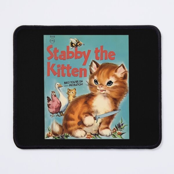 Item preview, Angry Cat Holding Knife Pulp Magazine designed and sold by HelStorM666.