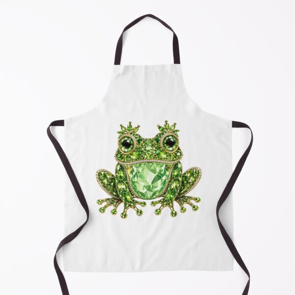 Item preview, Frog Prince Whimsical Jeweled Green Crystal Crown Frog Luxury Cottagecore Goblincore Art designed and sold by Yellowriversss.