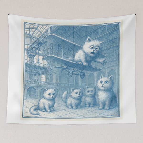 Item preview, Gustave & The Cat family - Fonula series at Arts et Métiers in Paris designed and sold by FonulaBlue.
