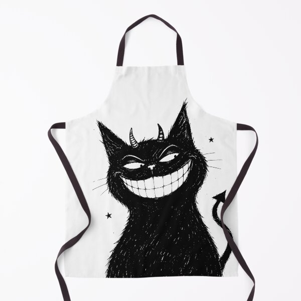 Item preview, Evil Black Cat Grinning Cartoon designed and sold by MonkiFlipp.