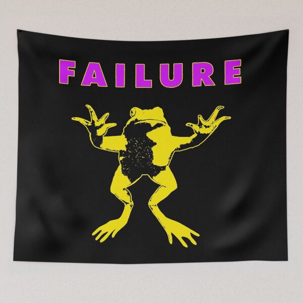 Item preview, Yellow Silhouette Frog With Typography Alternative Rock designed and sold by MosiqueUnique.