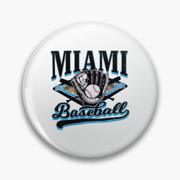 Item preview, Miami Baseball Est 1991 Vintage Glove Retro Design designed and sold by yabrookings.