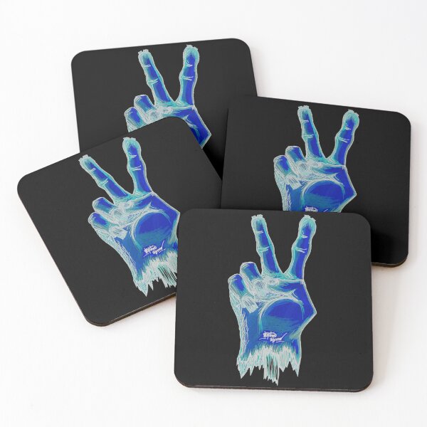 Item preview, Peace Sign Scar-E-Moji (Frozen Yeti Edition) designed and sold by Grimmlar.