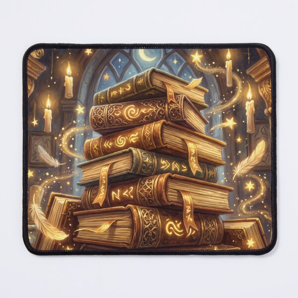 Item preview, Magical Books of Spells | Wizard's Library Enchanted Art designed and sold by SebastianSpace.