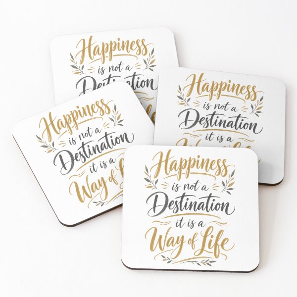 Item preview, La felicidad no es un destino: una cita inspiradora sobre la vida. designed and sold by CalmWorldShop.